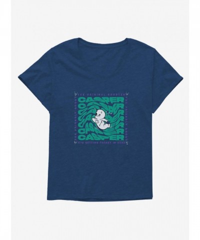 Casper Friendly Ghost Virtual Raver Tee for Girls Plus Sizes