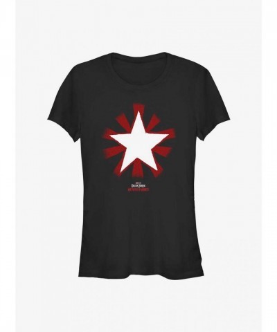 Marvel Girls' Doctor Strange Multiverse Star Chavez T-Shirt - Black
