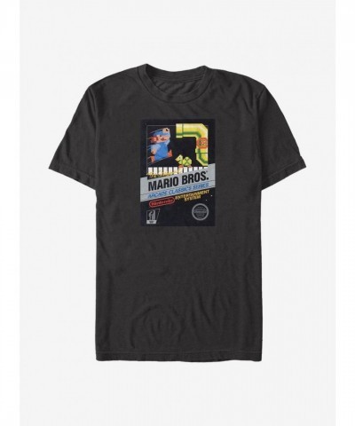 Super Mario Classic Retro Art Men's T-Shirt - Black