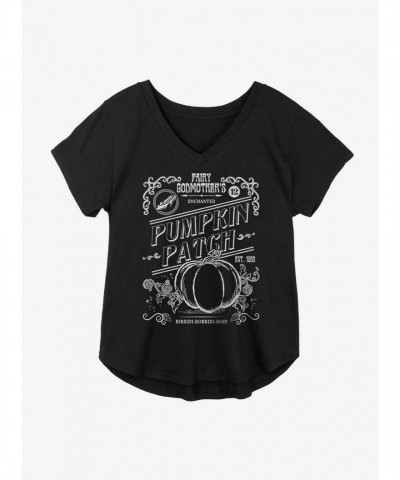 Disney Enchanted Pumpkin Patch Plus Size T-Shirt for Girls - Black
