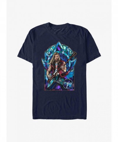 Marvel Thor Glass T-Shirt - Lightweight Blue for Men