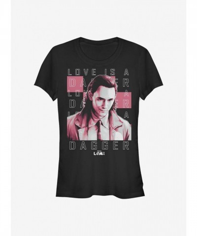 Marvel Loki Love Dagger Cute Girls T-Shirt