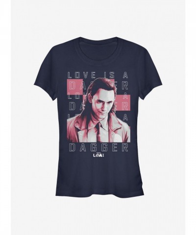 Marvel Loki Love Dagger Cute Girls T-Shirt