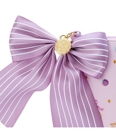Kuromi Tea Room Zipper Pouch with Ribbon Charm
