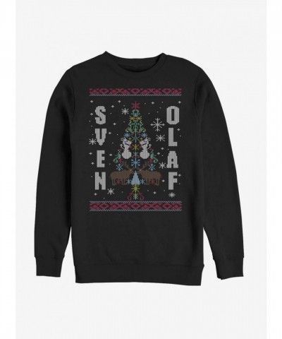 Disney Frozen Sven & Olaf Unisex Sweatshirt - Black