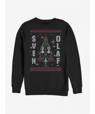 Disney Frozen Sven & Olaf Unisex Sweatshirt - Black