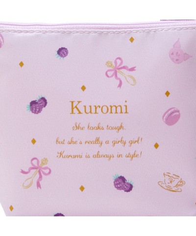 Kuromi Tea Room Zipper Pouch with Ribbon Charm