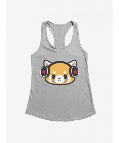 Aggretsuko Metal Headphones Girls Lightweight Tank