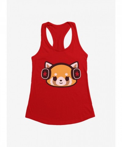 Aggretsuko Metal Headphones Girls Lightweight Tank