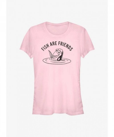 Disney Pixar Finding Nemo Earth Day Friendly Dory Fish T-Shirt for Girls - PINK