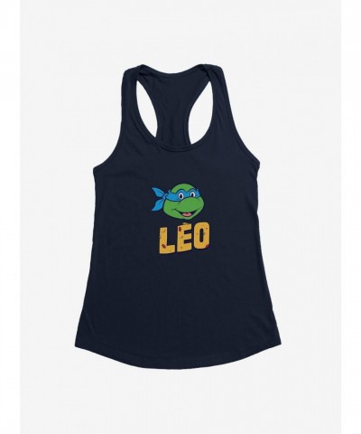 Teenage Mutant Ninja Turtles Leo Pizza Face Girls Tank Top