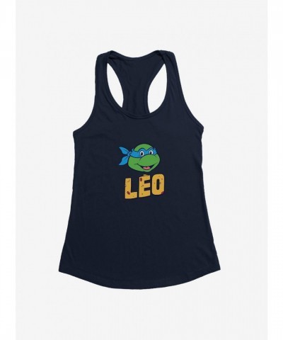 Teenage Mutant Ninja Turtles Leo Pizza Face Girls Tank Top