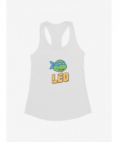 Teenage Mutant Ninja Turtles Leo Pizza Face Girls Tank Top