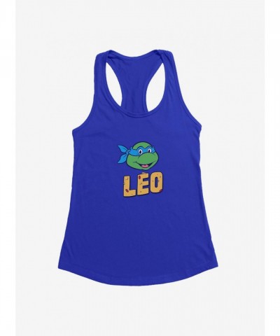 Teenage Mutant Ninja Turtles Leo Pizza Face Girls Tank Top