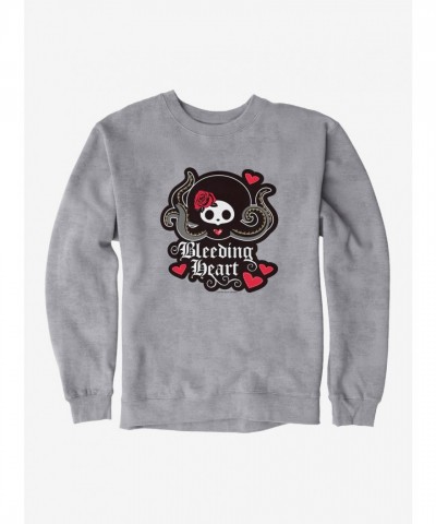Skelanimals Bleeding Heart Unisex Cotton Sweatshirt