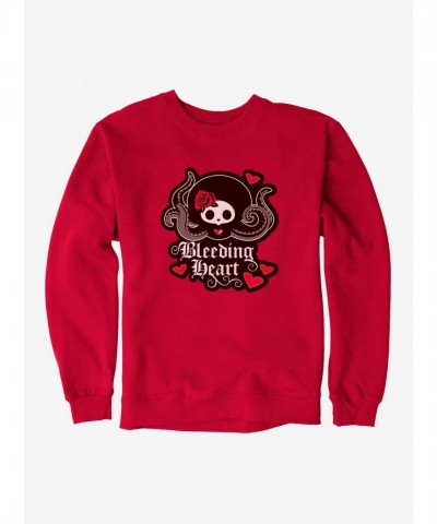 Skelanimals Bleeding Heart Unisex Cotton Sweatshirt