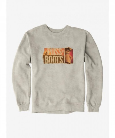 Puss In Boots Themed Unisex Heavyweight Fleece Sweatshirt