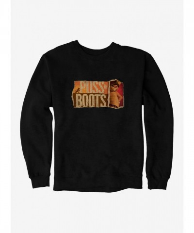 Puss In Boots Themed Unisex Heavyweight Fleece Sweatshirt