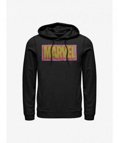 Marvel Black Drip Hoodie for Men