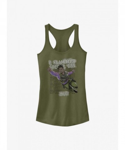 Erik Killmonger Brat Green Tank Top for Girls
