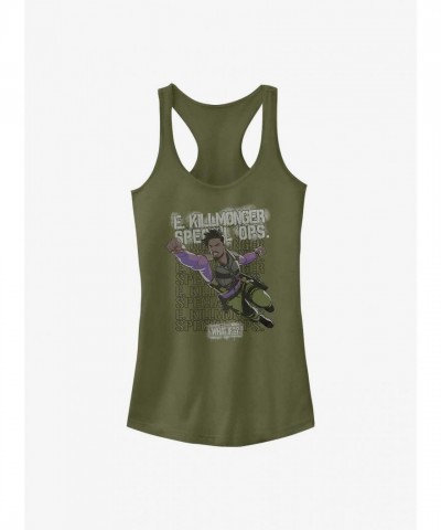 Erik Killmonger Brat Green Tank Top for Girls