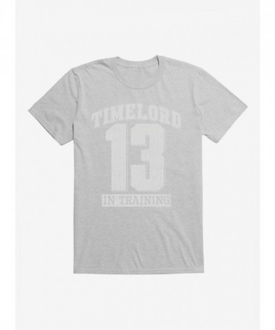 Doctor Who Training T-Shirt for Thirteenth Doctor - Grey Men's Size