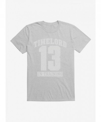 Doctor Who Training T-Shirt for Thirteenth Doctor - Grey Men's Size