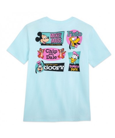 Mickey Mouse Gang Soft Pocket T-Shirt for Adults