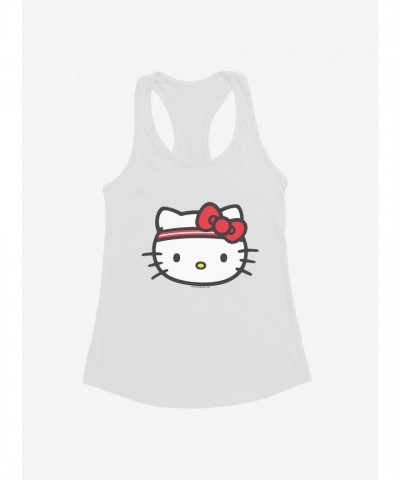 Hello Kitty Sporty Icon Girls Tank Top - White