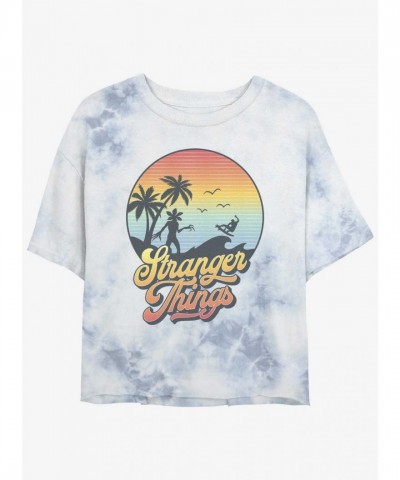 Stranger Things Retro Crop T-Shirt for Girls - Lightweight Cotton