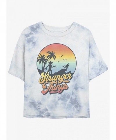 Stranger Things Retro Crop T-Shirt for Girls - Lightweight Cotton