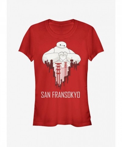 Disney Big Hero 6 SF Love Girls T-Shirt - Red