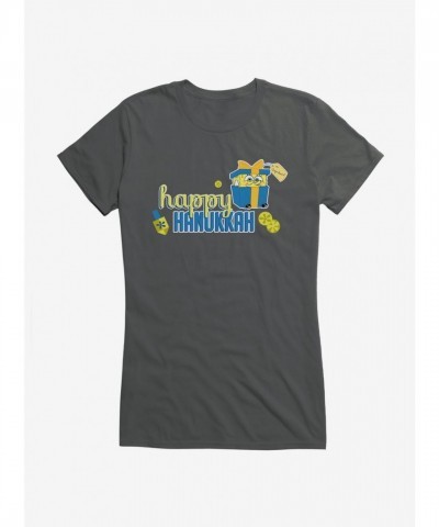 SpongeBob SquarePants Happy Hanukkah for Girls - Junior Sizes Cotton Tee
