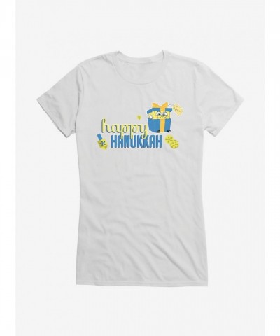 SpongeBob SquarePants Happy Hanukkah for Girls - Junior Sizes Cotton Tee