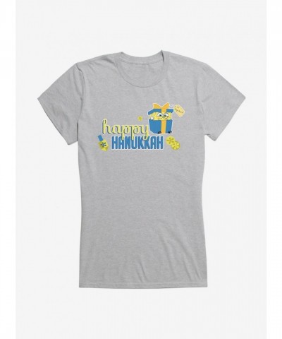 SpongeBob SquarePants Happy Hanukkah for Girls - Junior Sizes Cotton Tee
