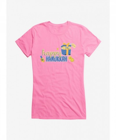 SpongeBob SquarePants Happy Hanukkah for Girls - Junior Sizes Cotton Tee