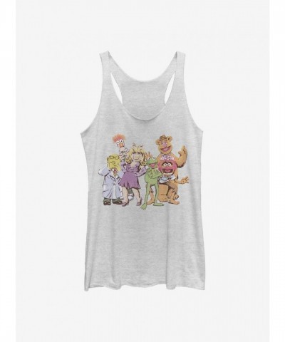 Disney Muppets Muppet Gang Girls Tank Top - White
