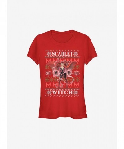 Marvel Scarlet Witch Festive Girls T-Shirt - Red