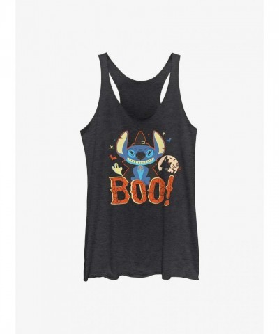 Disney Lilo & Stitch Cute Girls Tank Top - Black