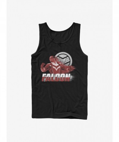Marvel Falcon Speed Tank - Black Men's Cotton Top