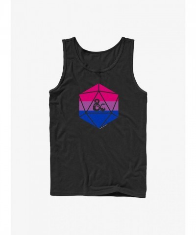Dungeons & Dragons Bisexual Pride Dice Tank Top - Black Men's