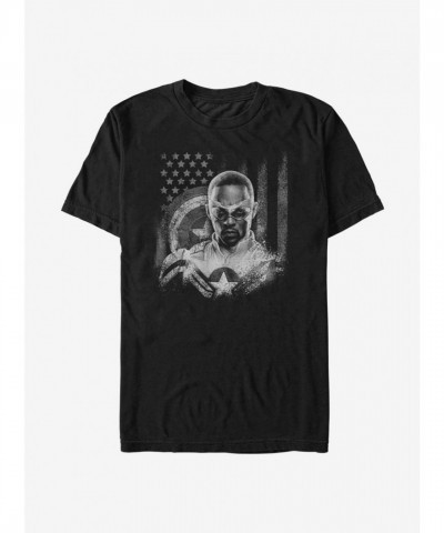 Marvel Captain America The Falcon And The Winter Soldier T-Shirt - Men's Black