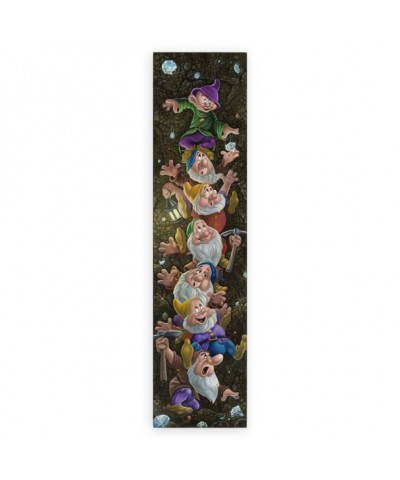 Seven Dwarfs Climbing for Diamonds Hand-Signed & Numbered Canvas by Jared Franco - Limited Edition
