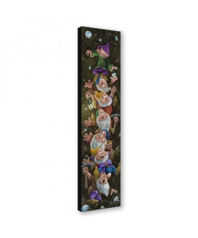 Seven Dwarfs Climbing for Diamonds Hand-Signed & Numbered Canvas by Jared Franco - Limited Edition