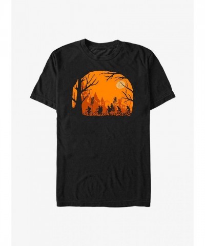 Stranger Things Halloween T-Shirt - Unisex Black Silhouette