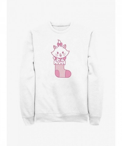 Disney Marie The Aristocats White Men's Sweatshirt