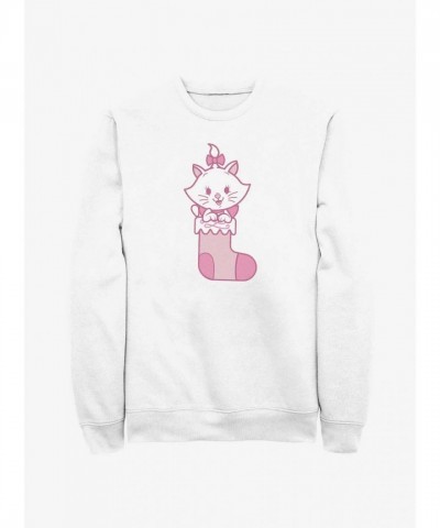 Disney Marie The Aristocats White Men's Sweatshirt