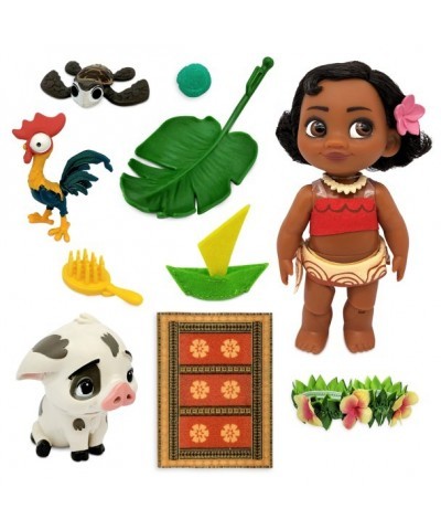 Moana Disney Animators' Collection Mini Doll Playset - 5'' Adventure Ready