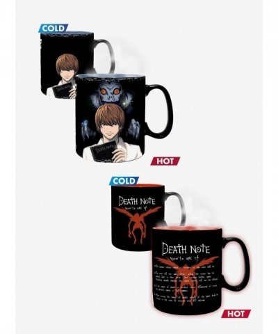 Death Note Official Heat Sensitive Mug Set - Kira, L, Light, Ryuk