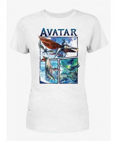 Avatar-inspired Grid Animals T-Shirt for Girls